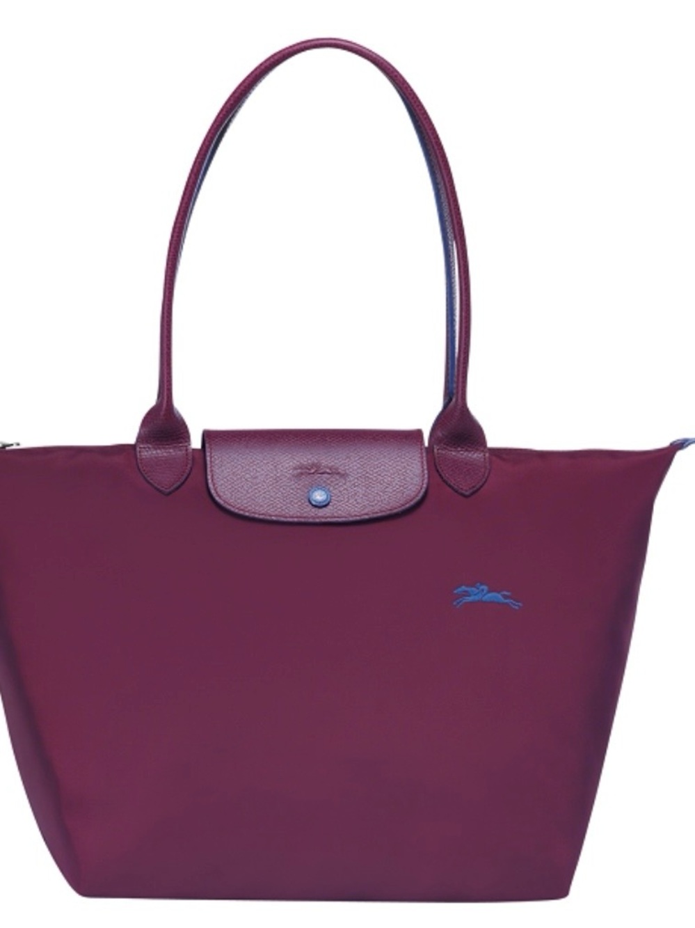 Longchamp Le Pliage Club in Plum